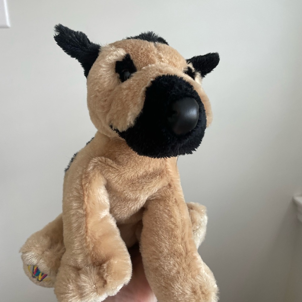Plush Dog Toy - Tan and Black German Shepherd WEBKINZ